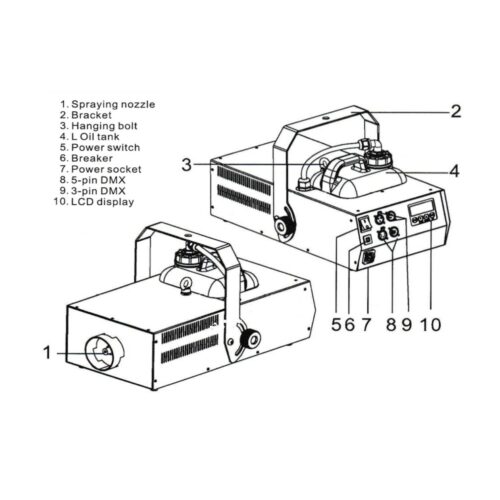 8 1 2 Dj Power H6 Smoke Machine