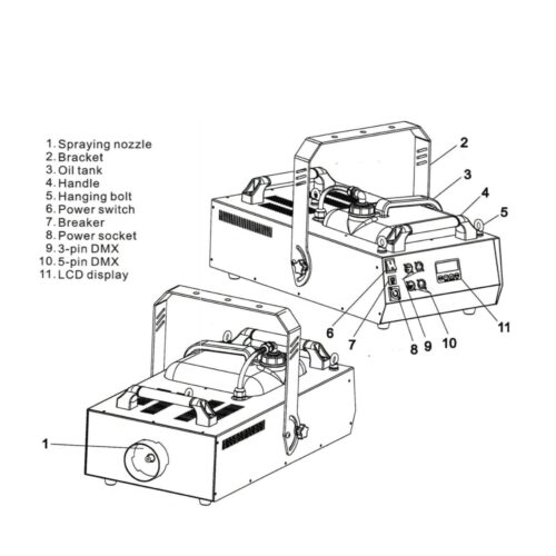 8 2 2 Dj Power H7 Smoke Machine